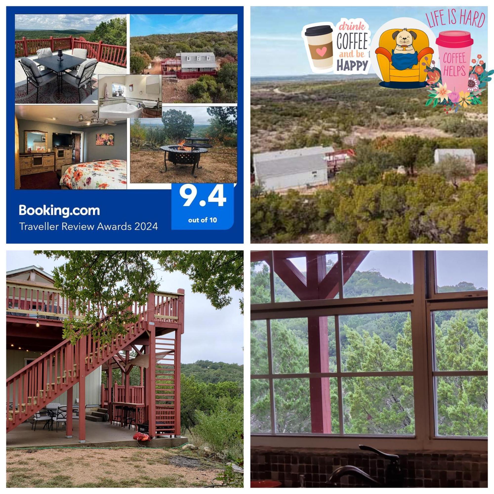 Hilltop Haven: Spacious 2BR Home with Jacuzzi, Scenic Views, and Pet-Friendly Acres Marble Falls Exterior photo